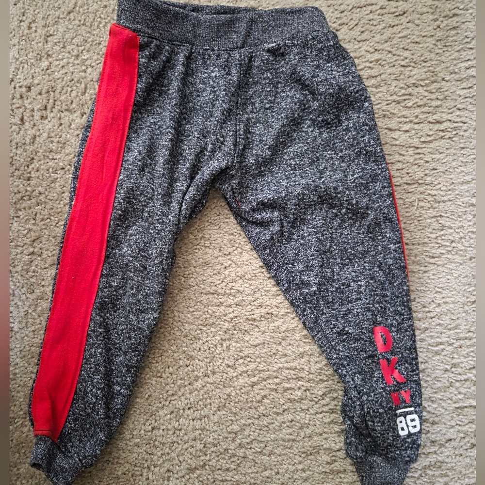 Boys Gray and Red Joggers with Tapered Fit Size 5